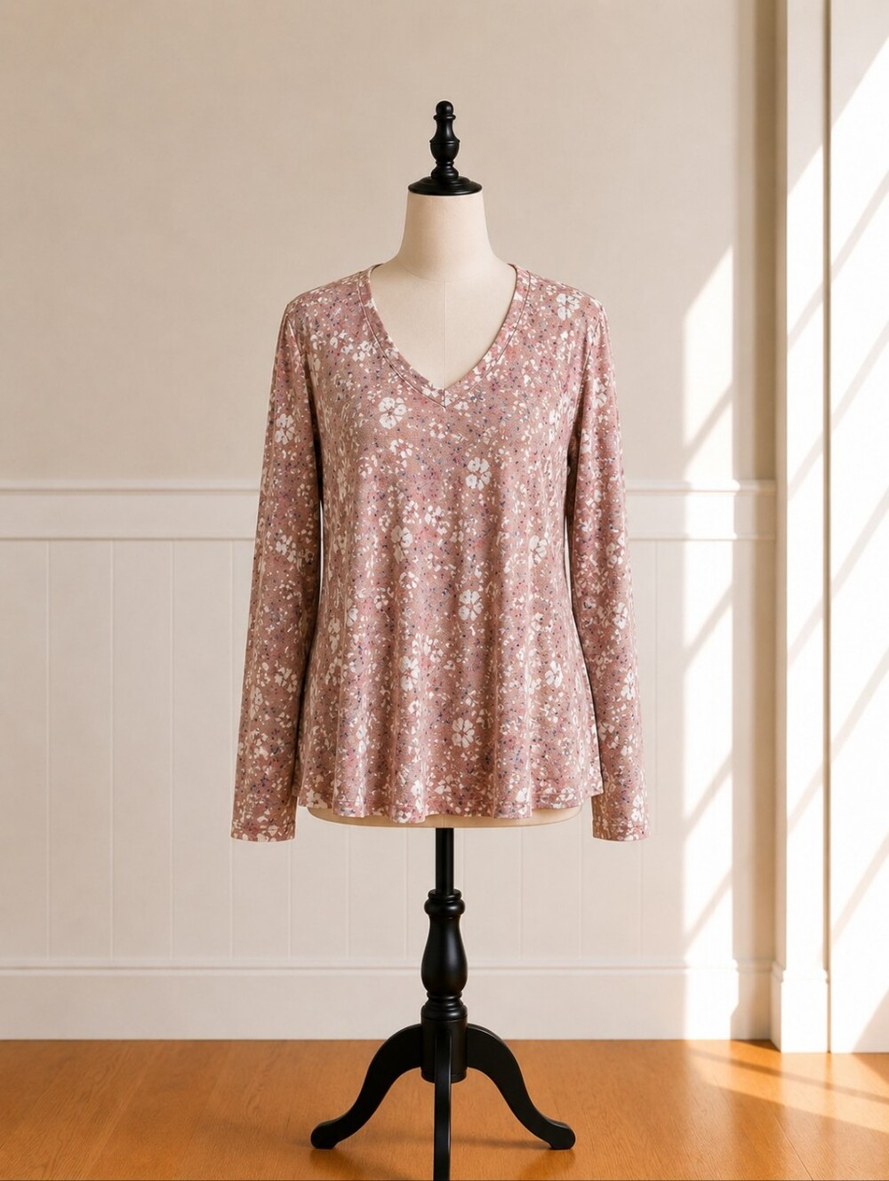 Blue Sol Long Sleeve V-Neck Top